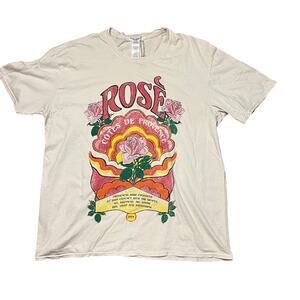 Project Social T Rose White Oversized Tee One Size
